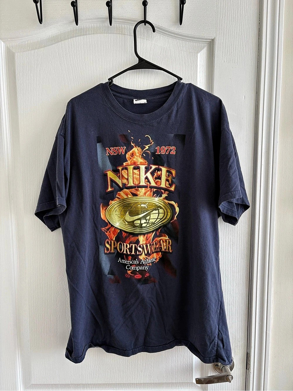 Nike Sportswear NSW 1972 Flame Graphic T-Shirt Blue
